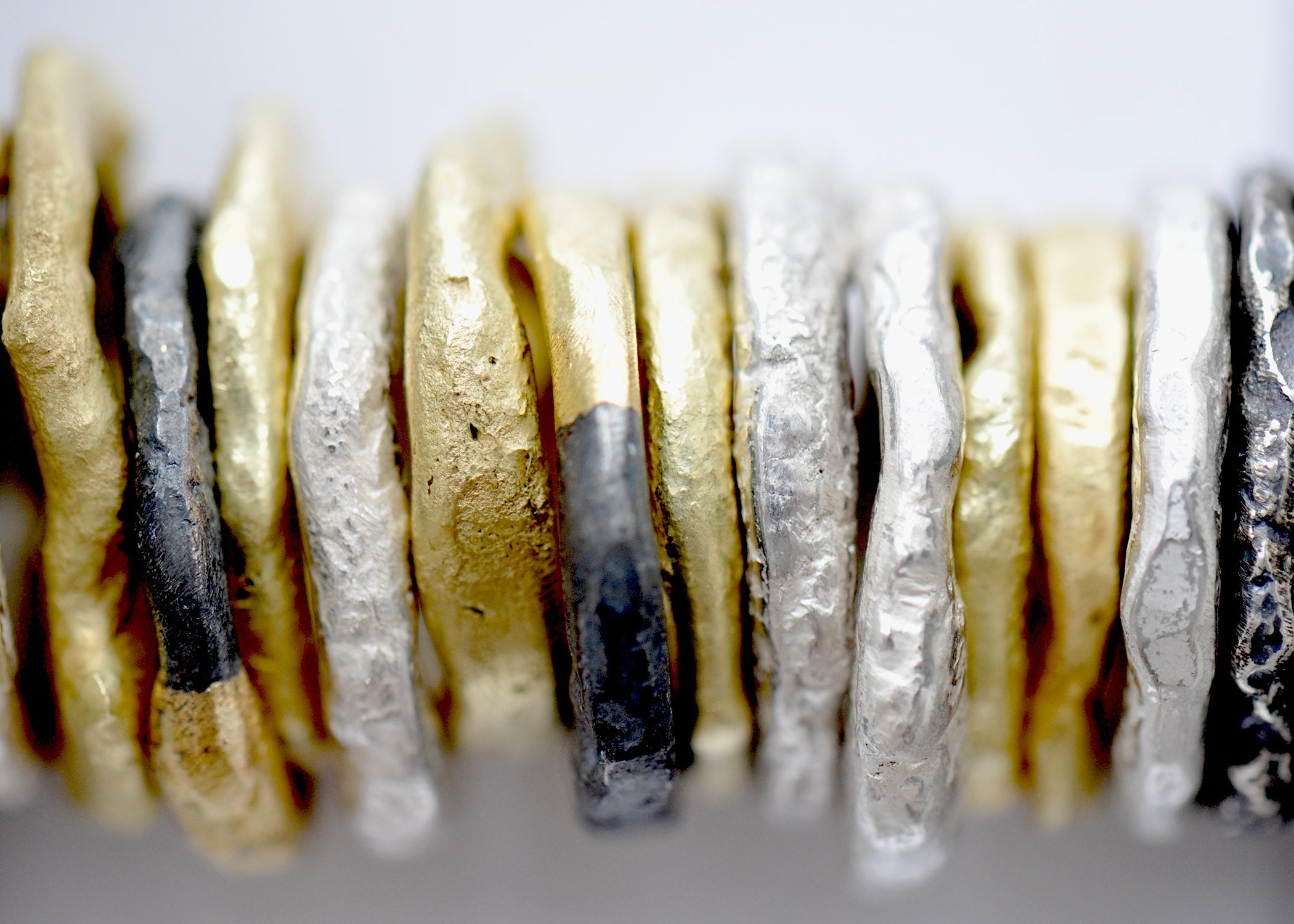 Plain Gold and Silver Rings