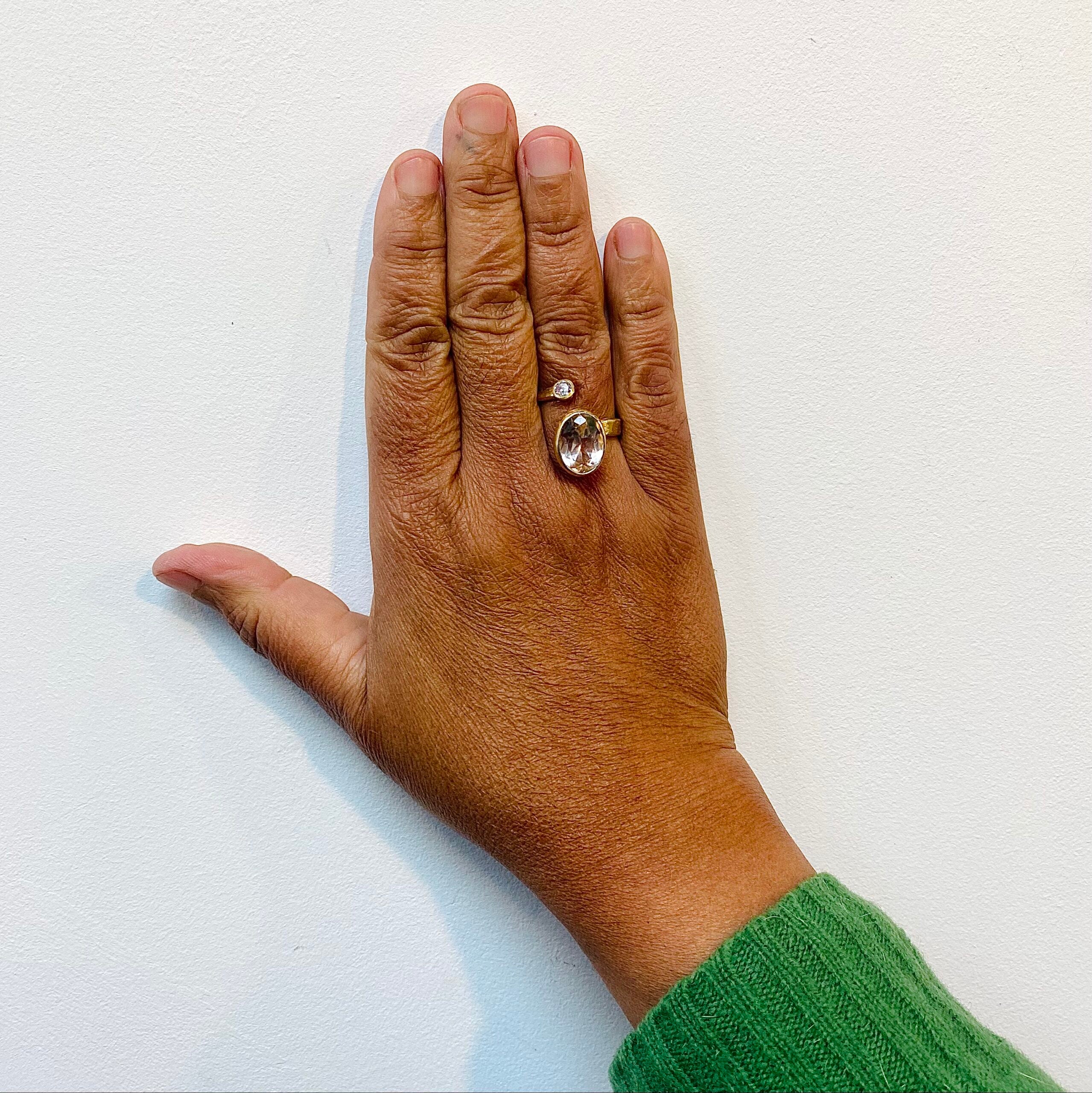 Pink Rose Petal Ring by Disa Allsopp