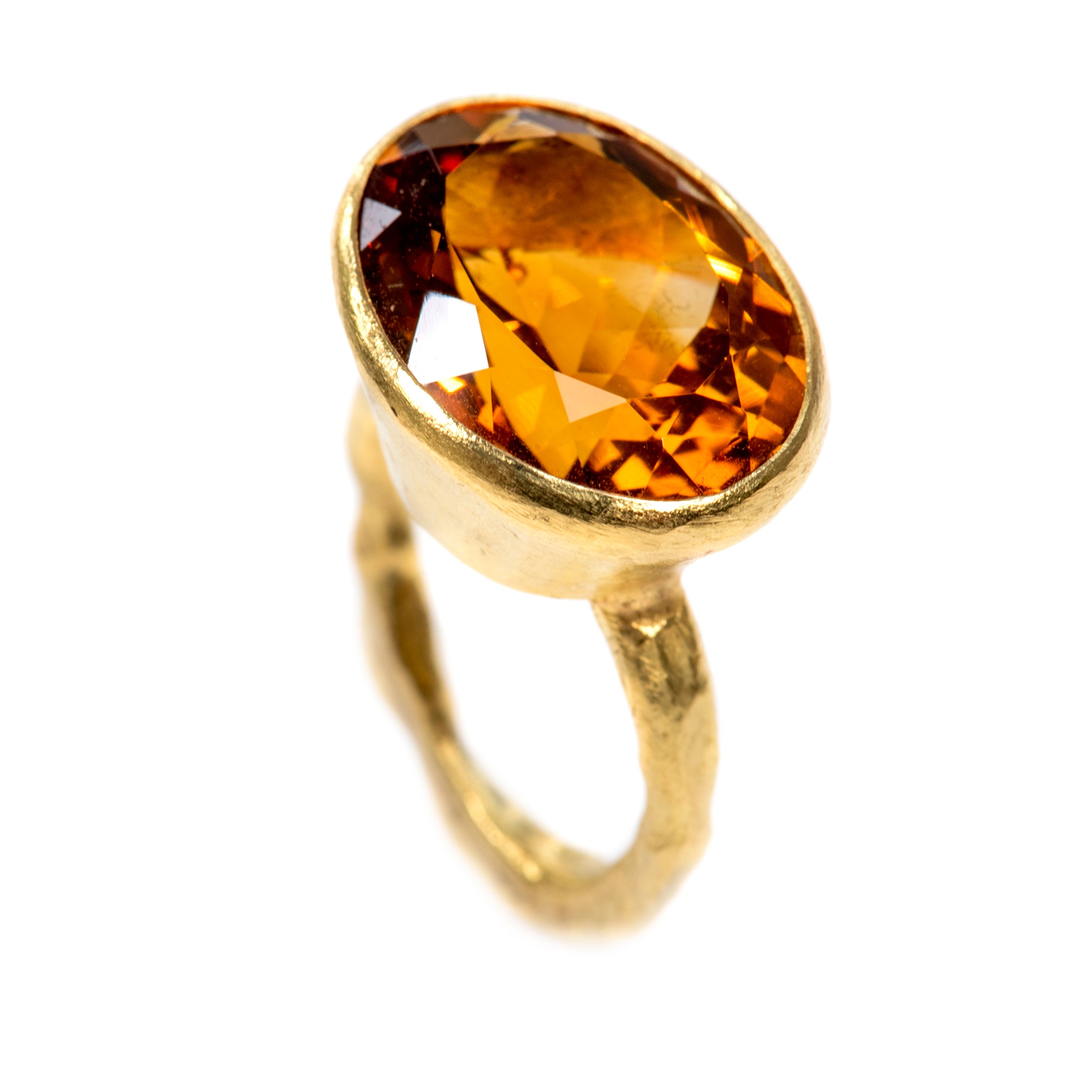Madeira Citrine 18k Gold Ring by Disa Allsopp