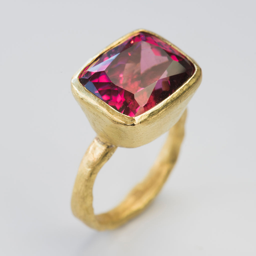 Rhodolite Garnet Gold Ring by Disa Allsopp