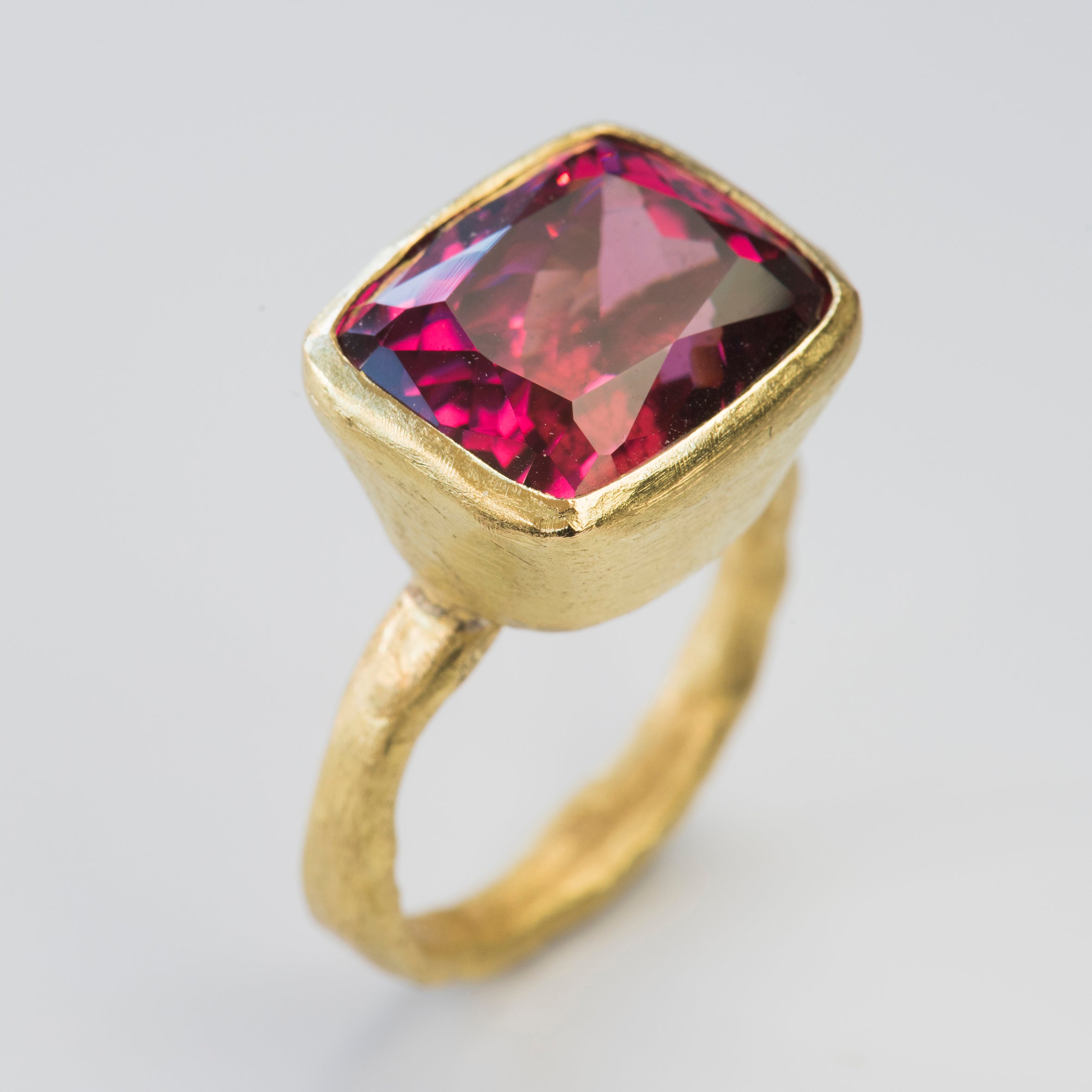 Rhodolite Garnet Gold Ring by Disa Allsopp