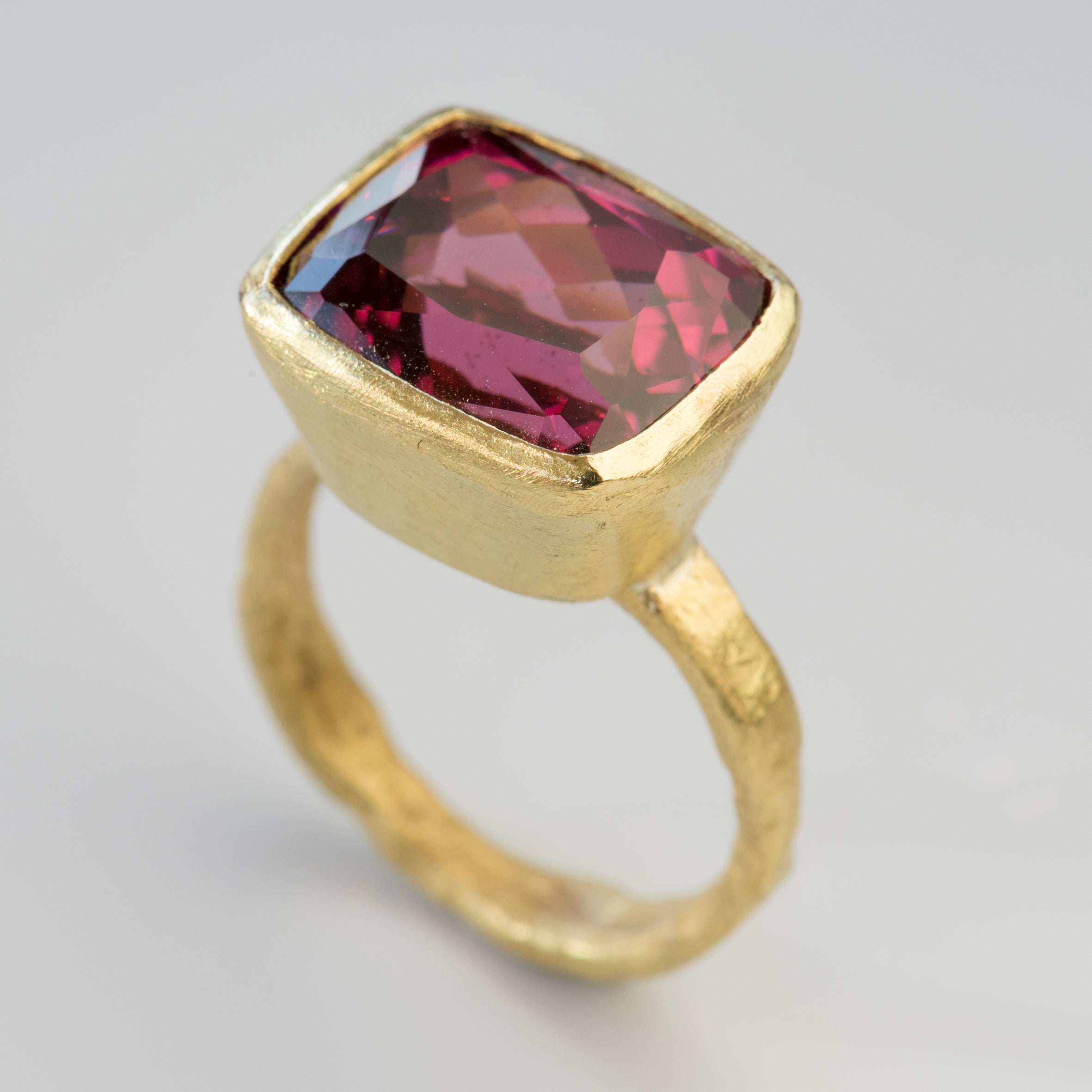 Rhodolite Garnet Gold Ring by Disa Allsopp