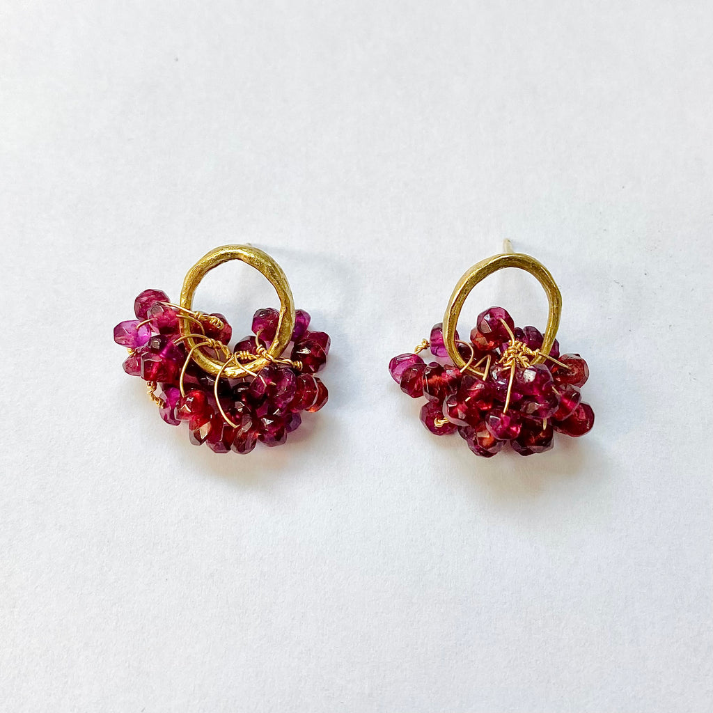 Berry Gold Earrings