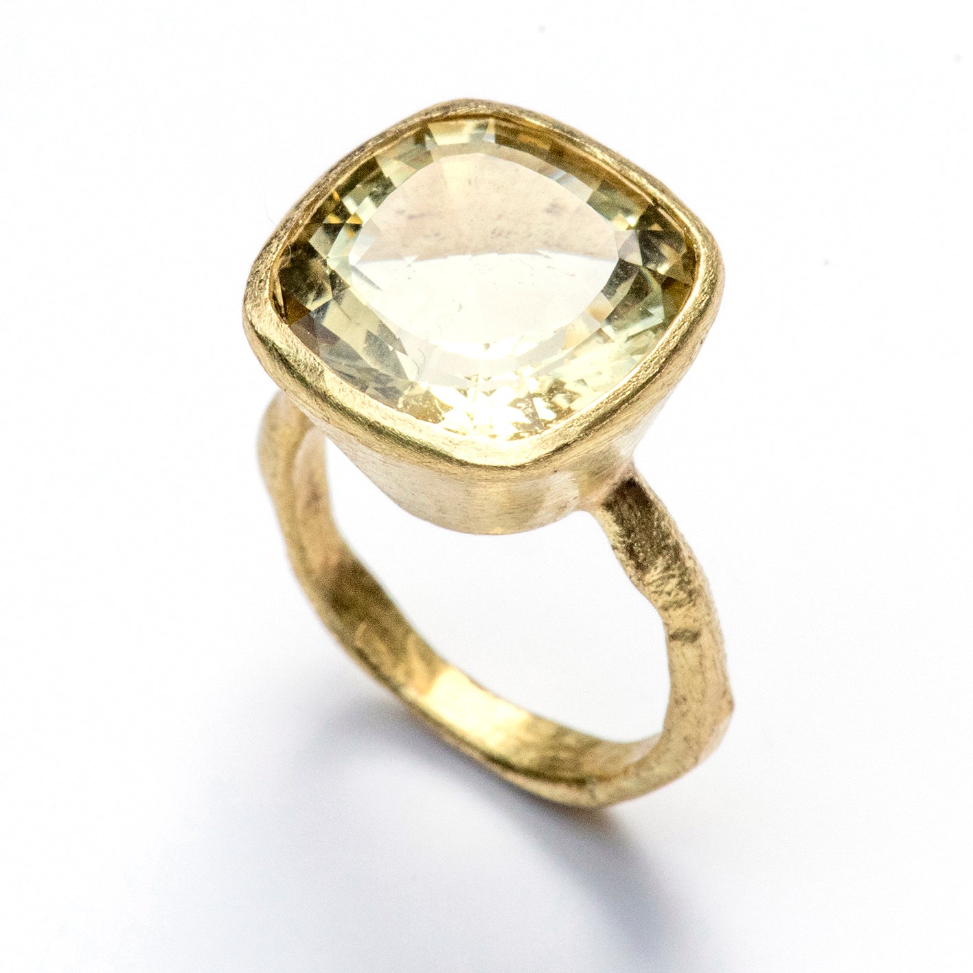 Lemon Quartz 18k Gold Ring by Disa Allsopp