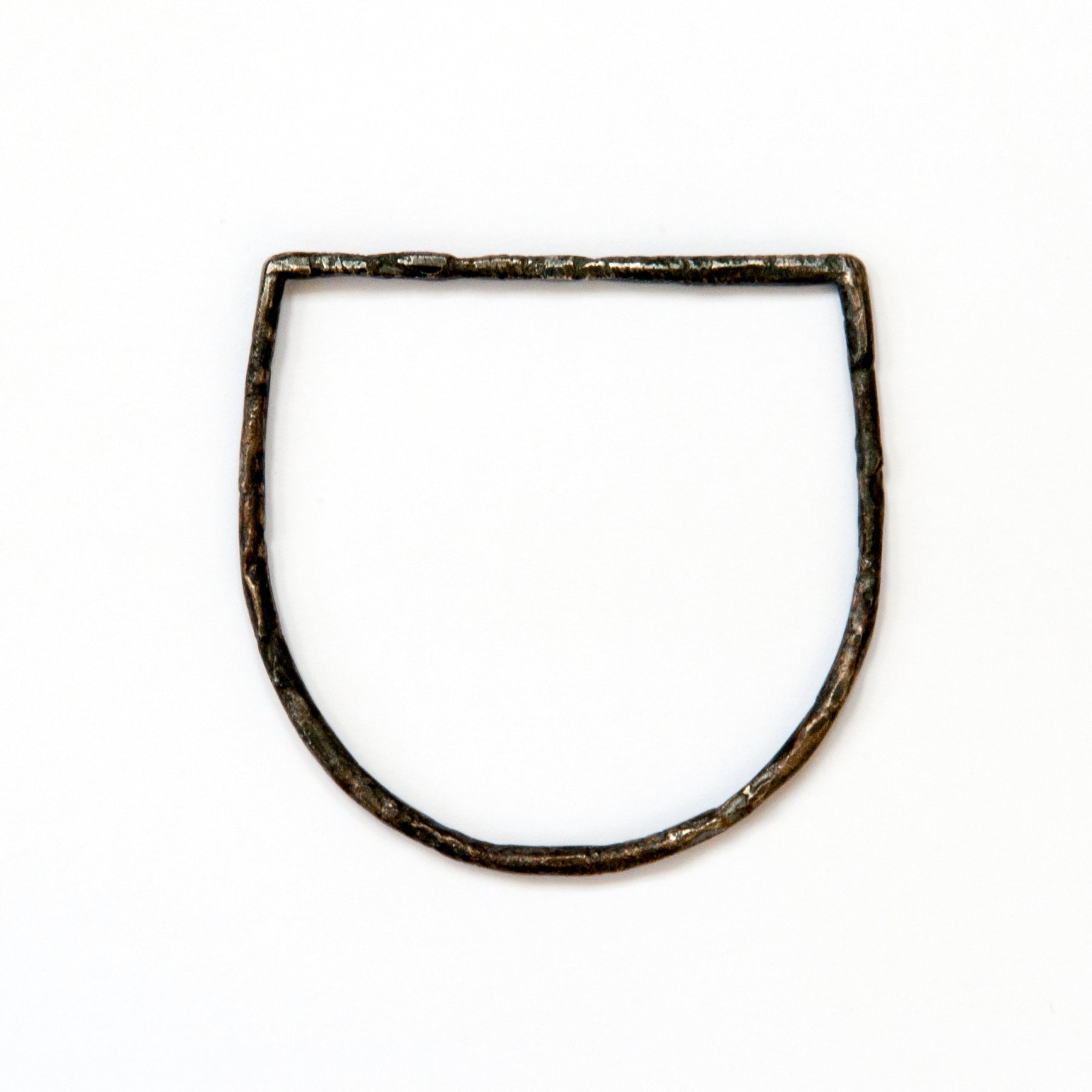 Oxidised Silver Horseshoe Bangle
