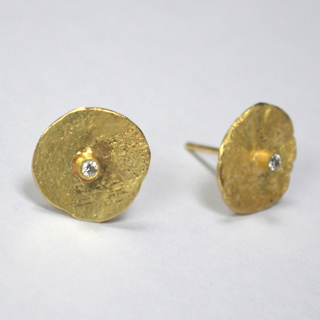 Diamond Disc earrings