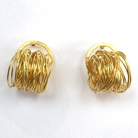 Gold Spaghetti Earrings