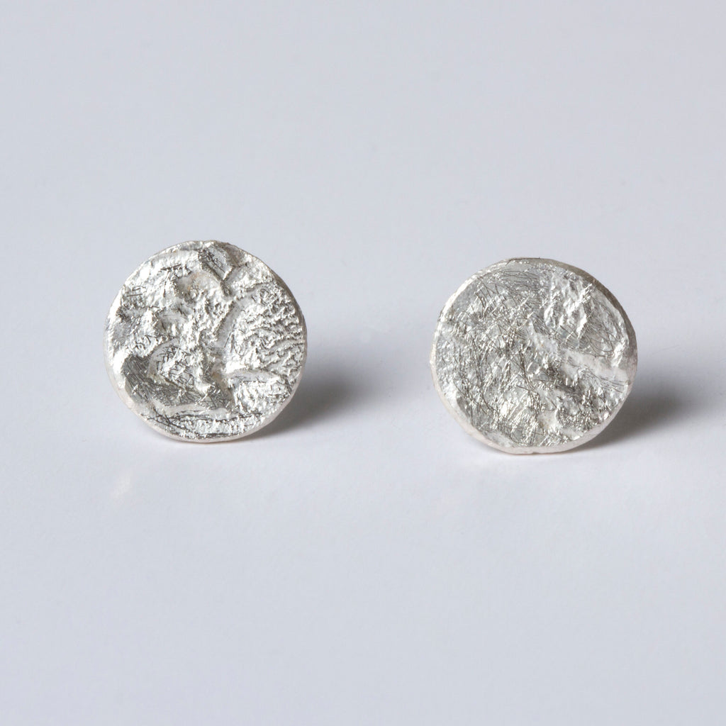 Silver Disc Studs