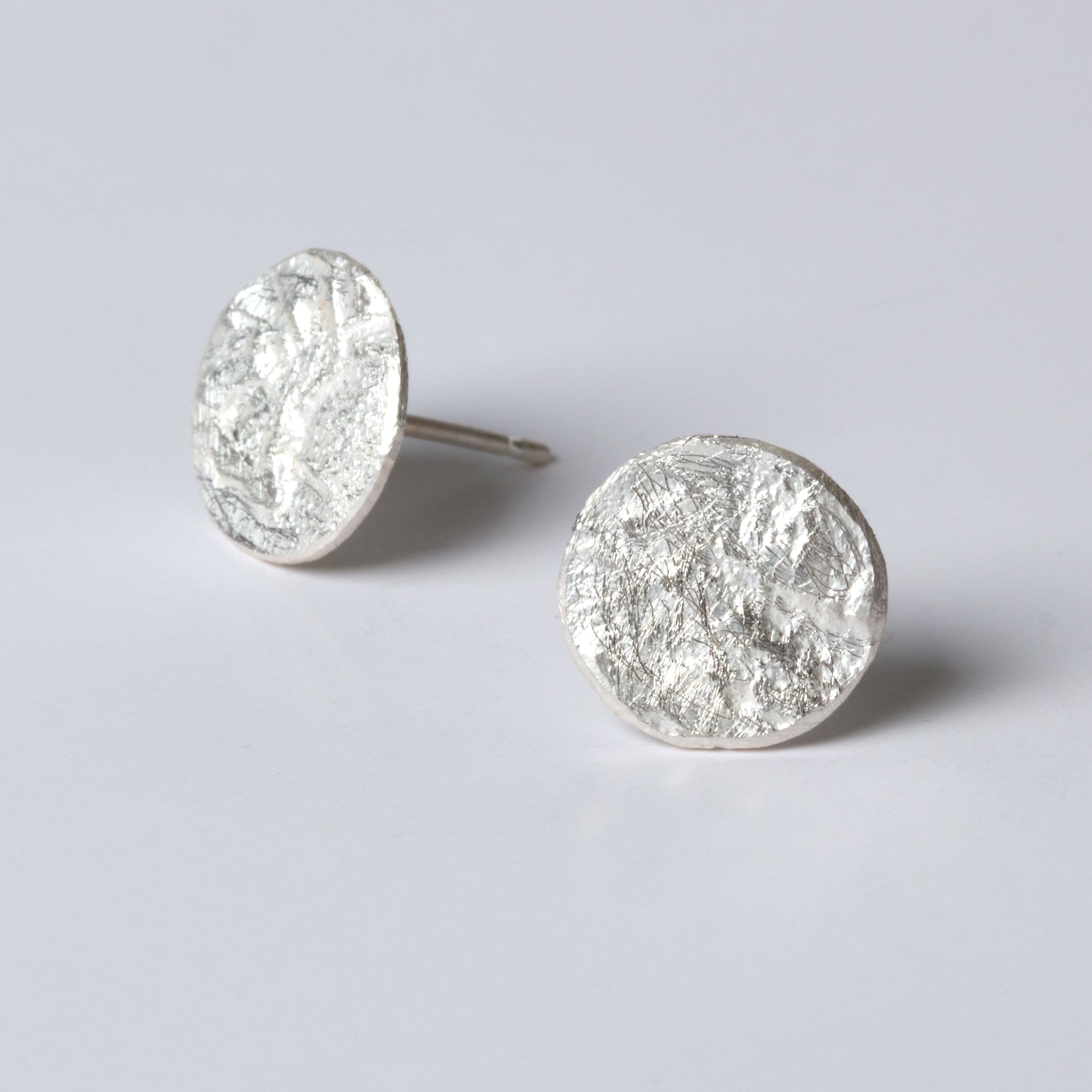 Silver Disc Studs