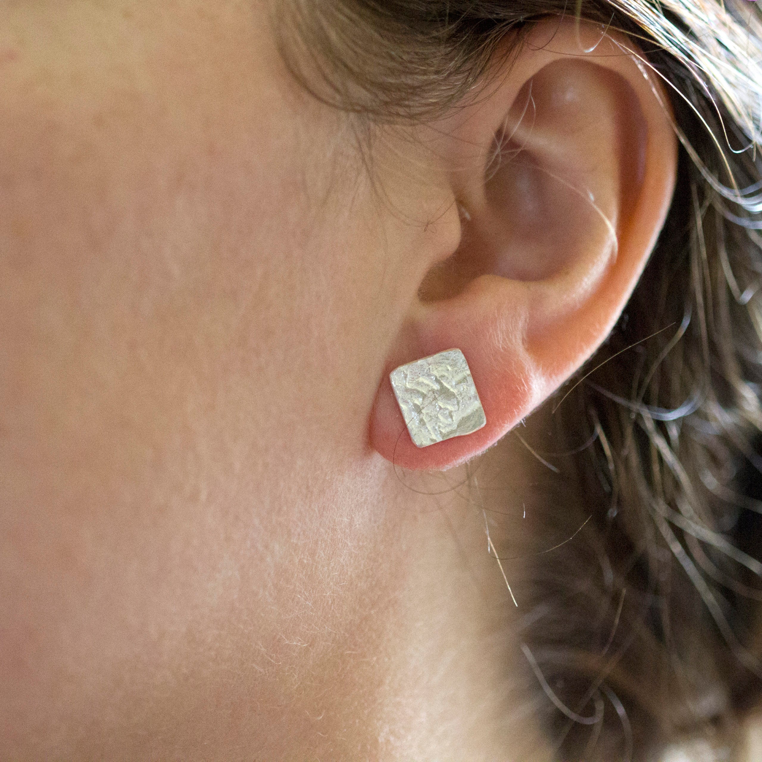 Square Organic Studs