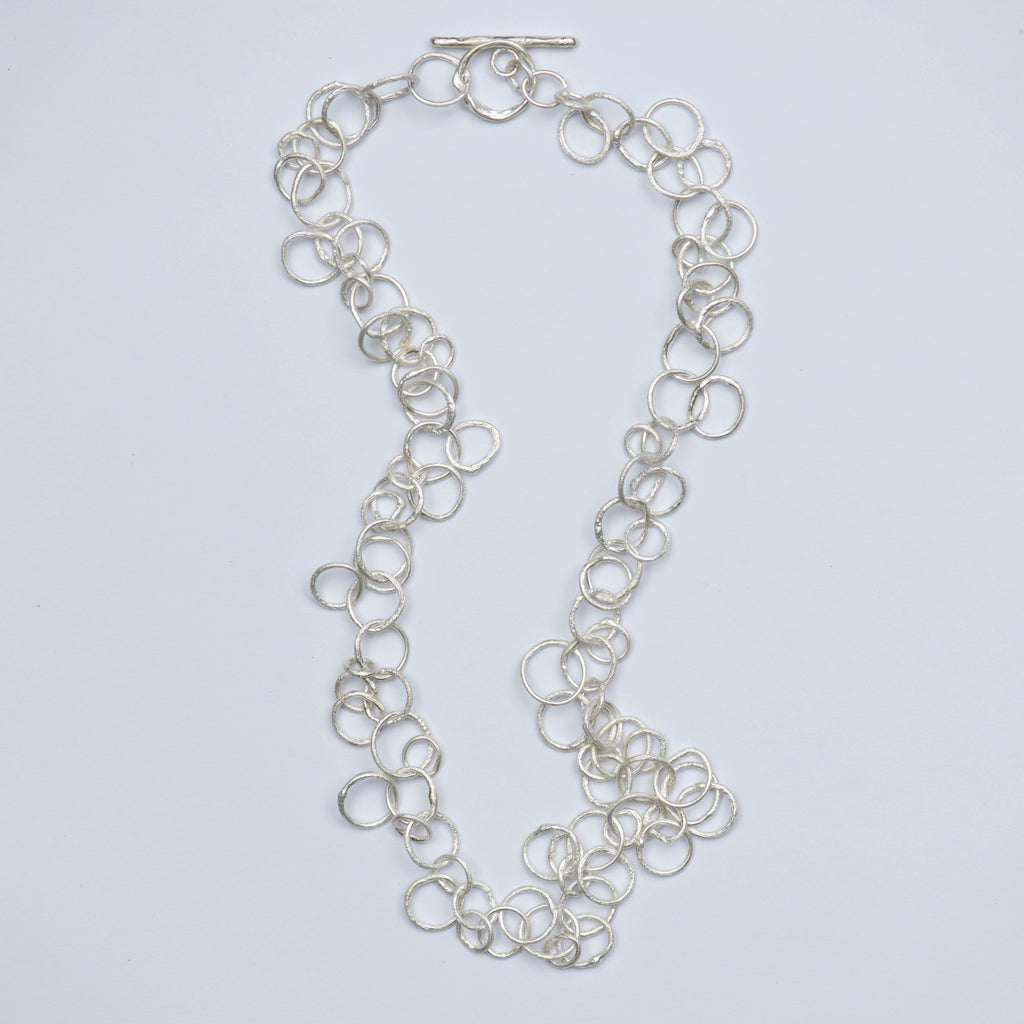 Double Layer Silver Chain