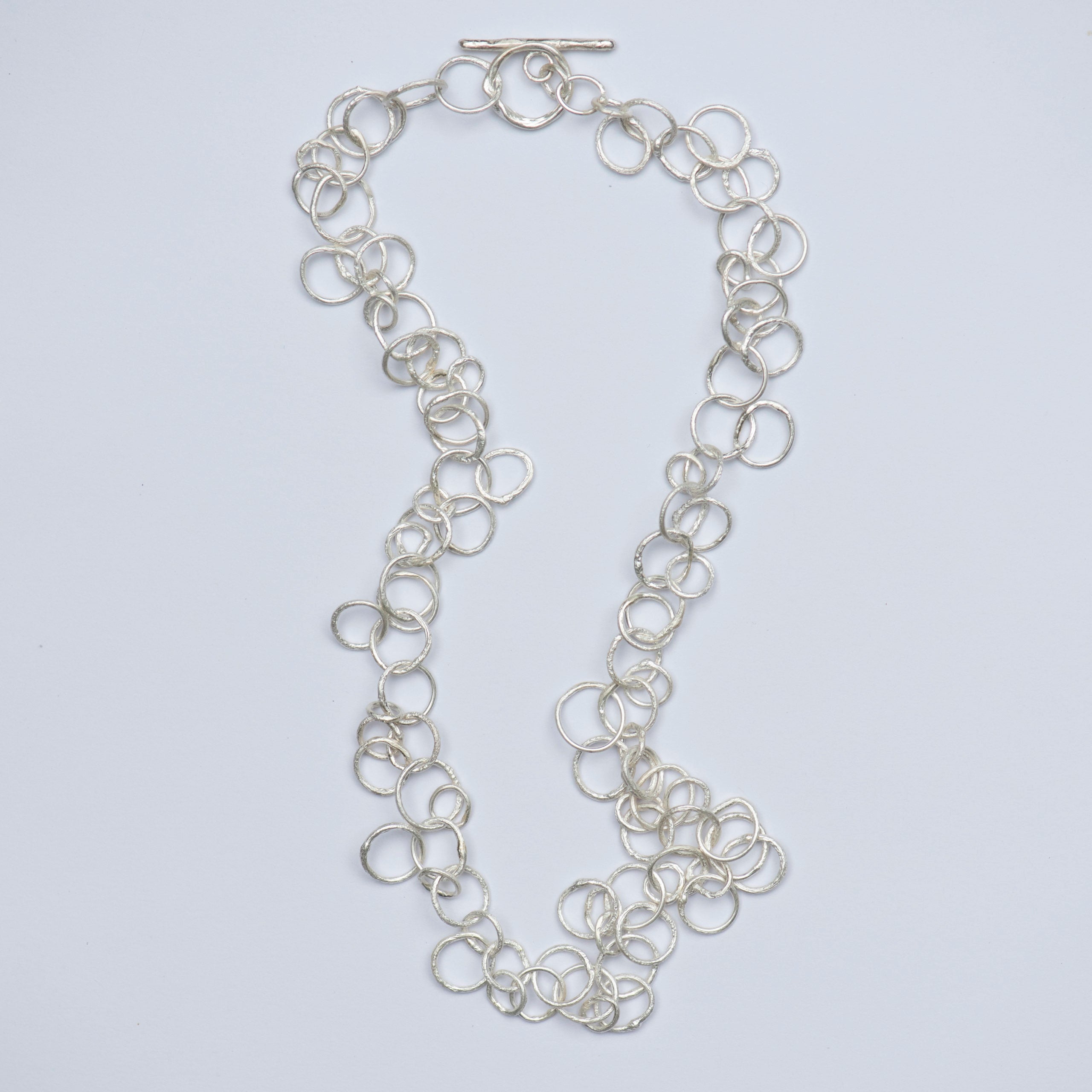 Double Layer Silver Chain