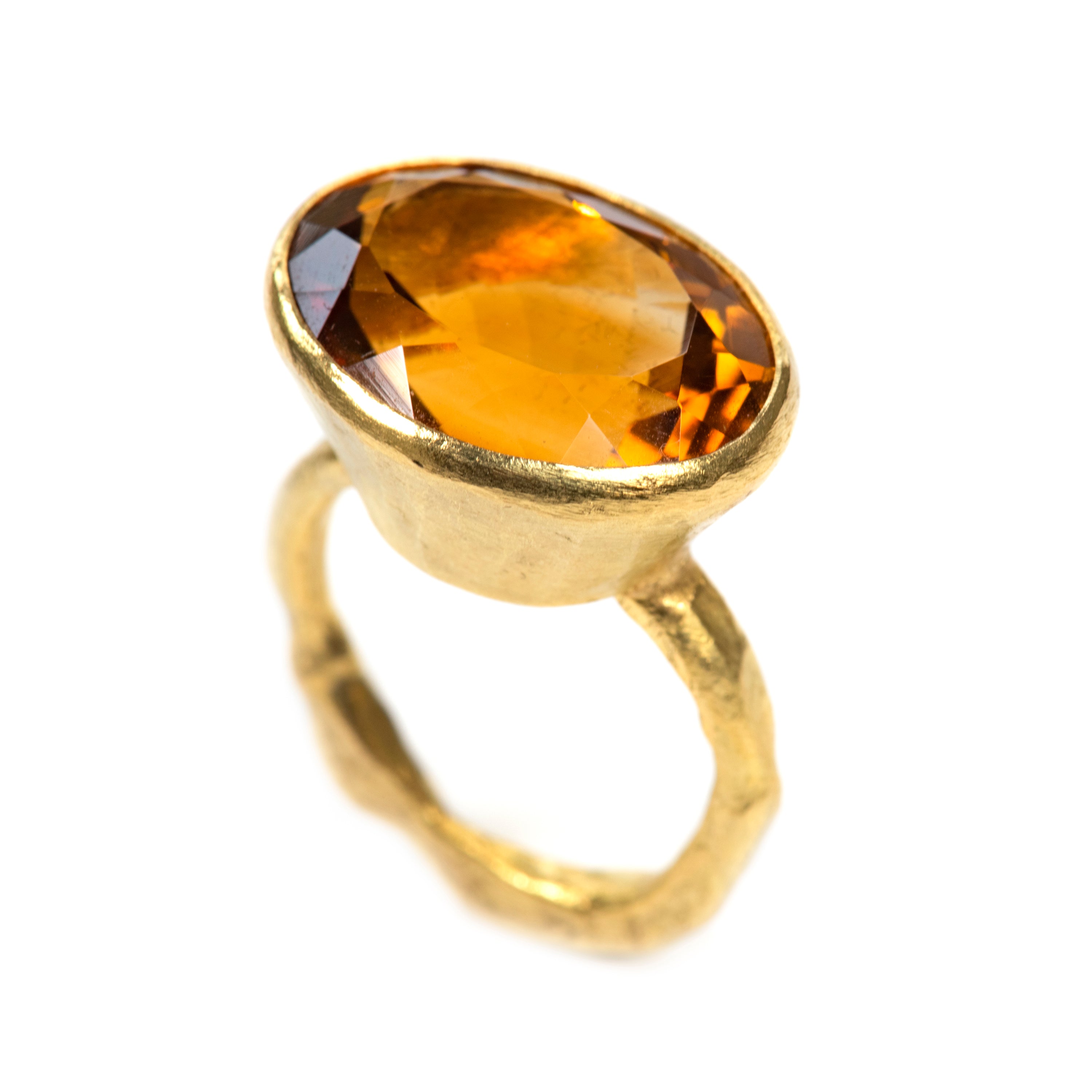 Madeira Citrine 18k Gold Ring by Disa Allsopp