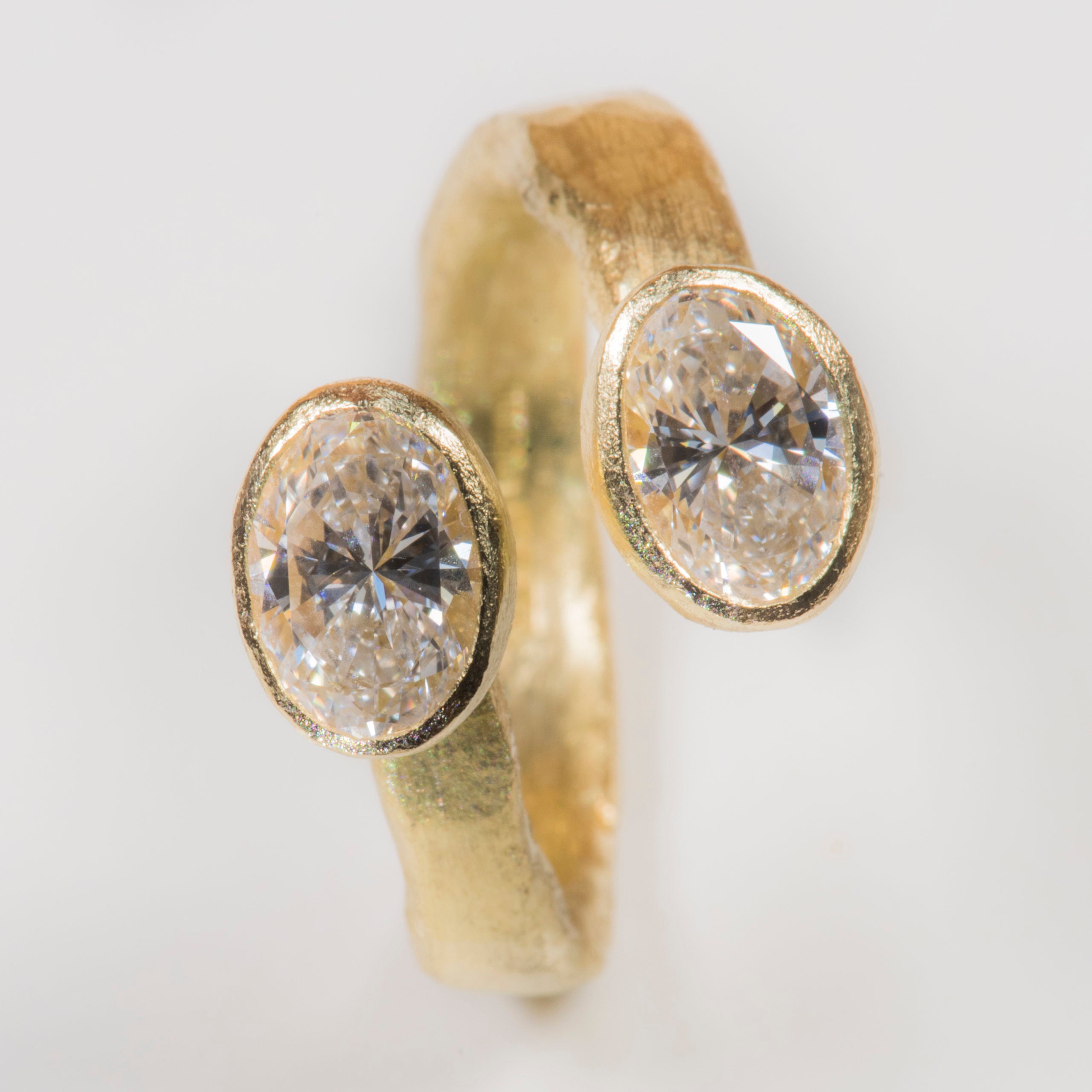 Double Oval Diamond Ring by Disa Allsopp