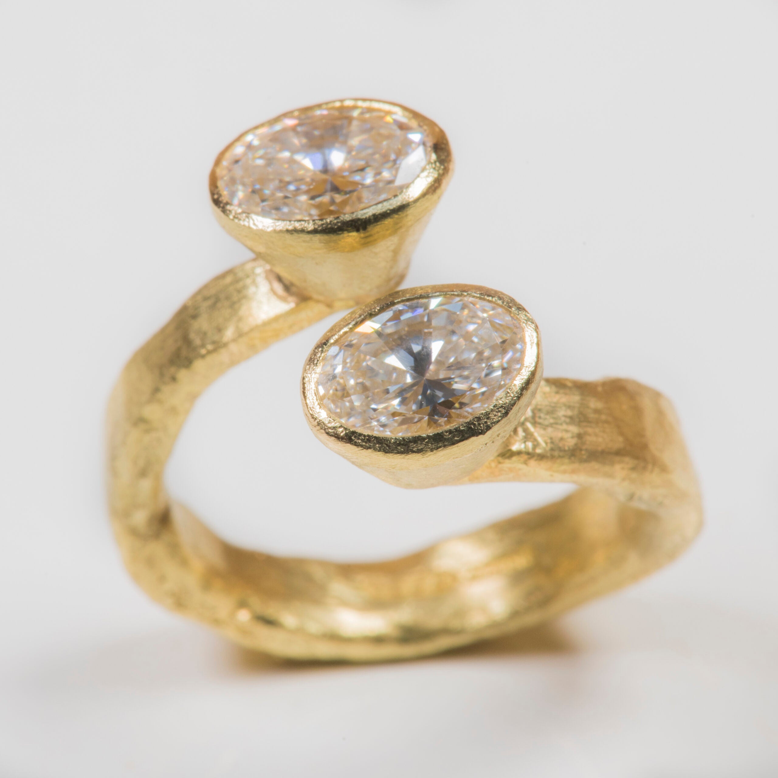 Double Oval Diamond Ring by Disa Allsopp