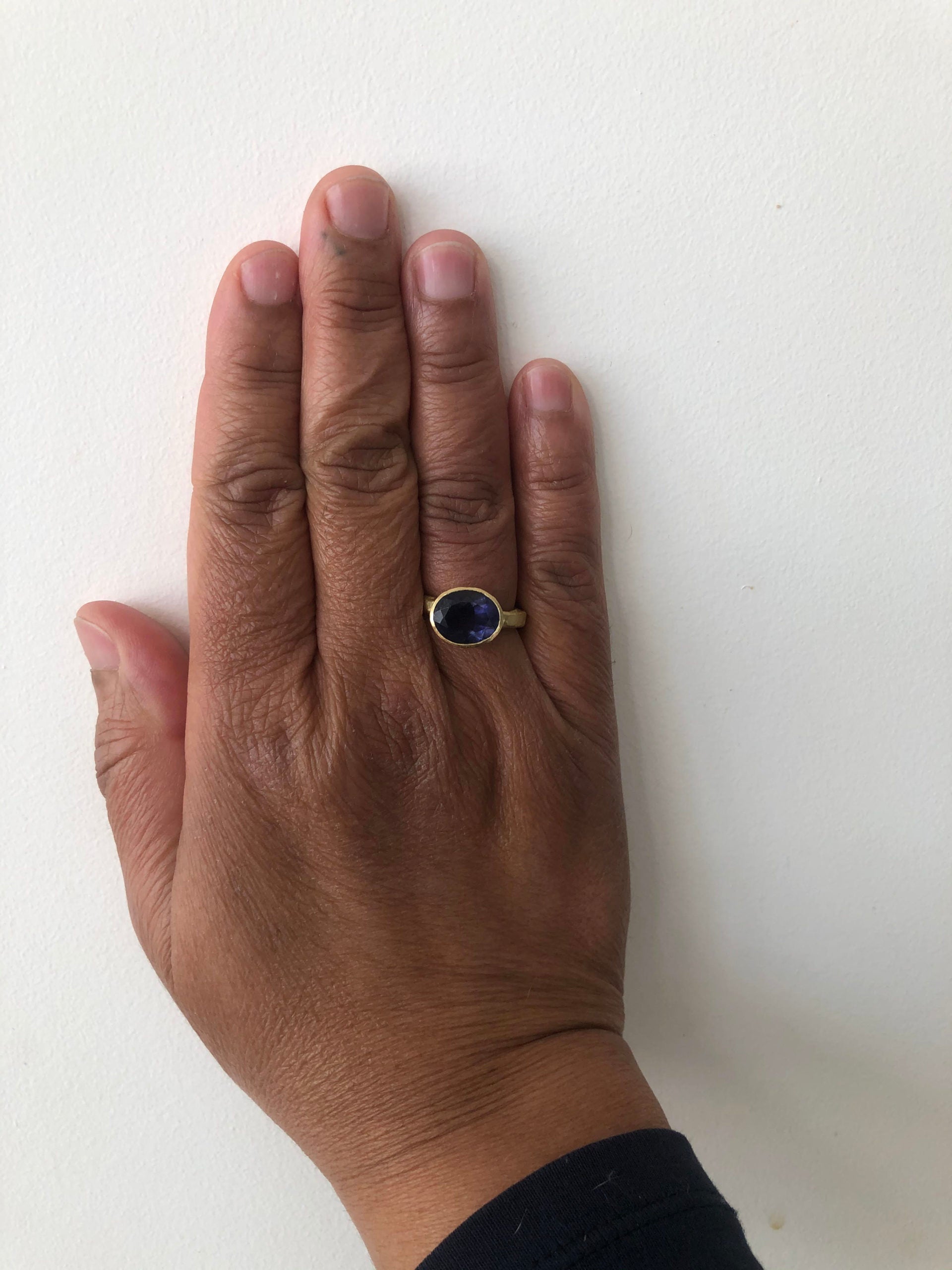 Oval Iolite Ring by Disa Allsopp