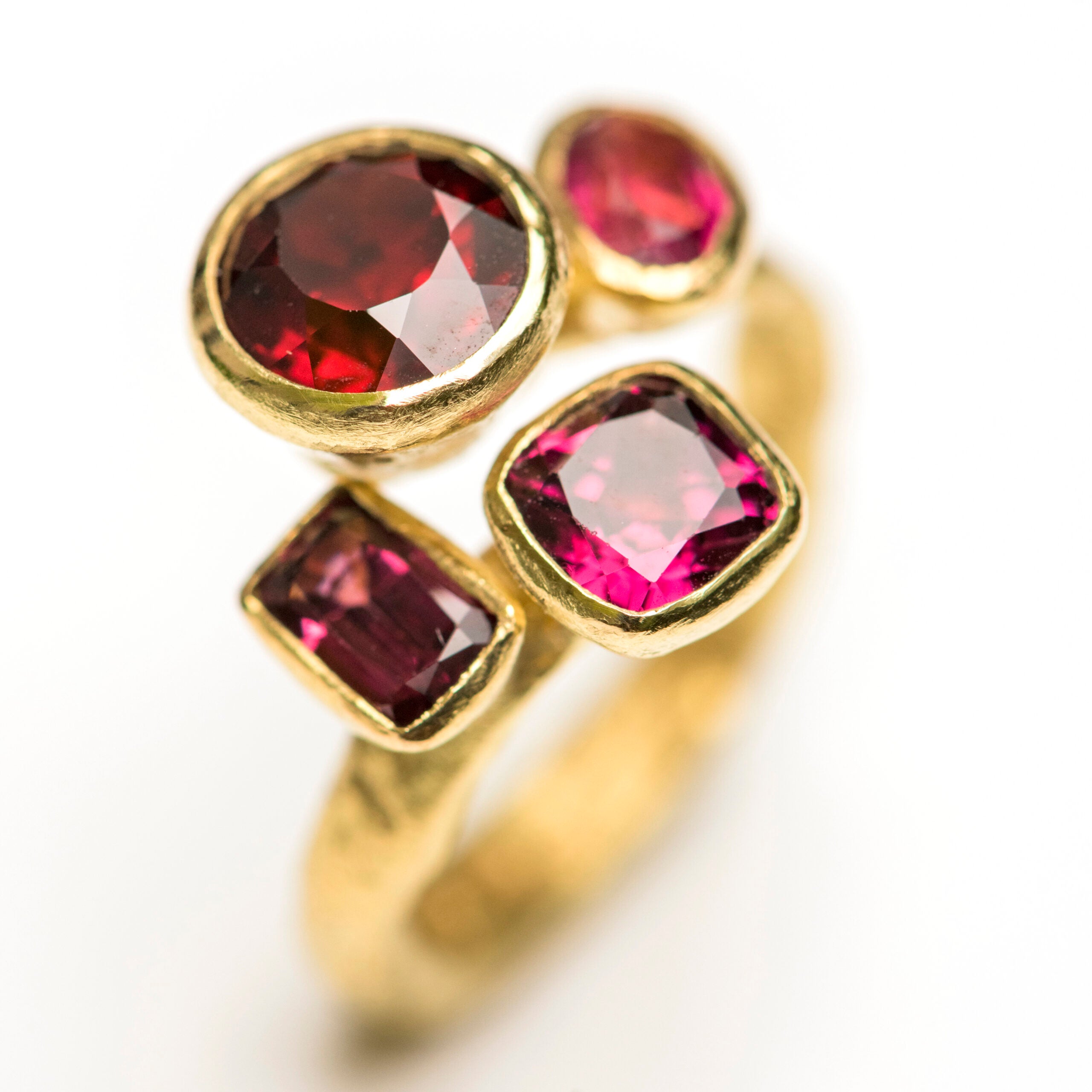 Rose & Gold Cluster Ring
