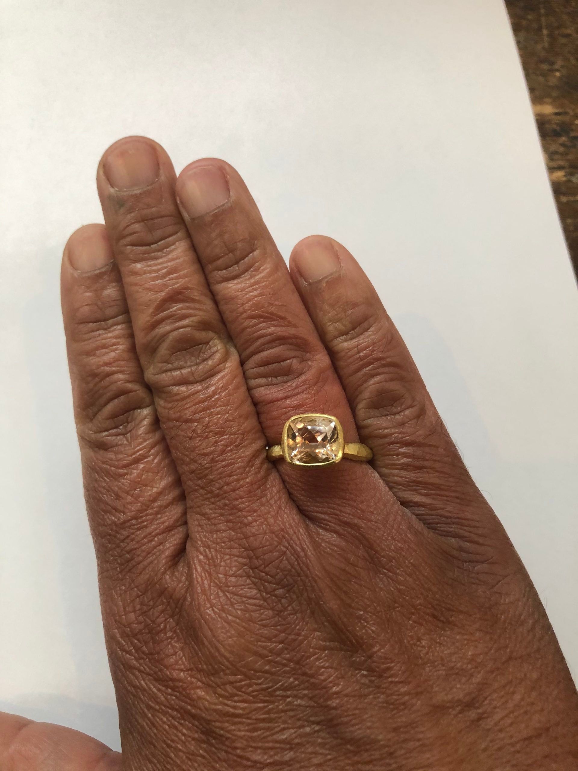 Pink tourmaline ring by Disa Allsopp