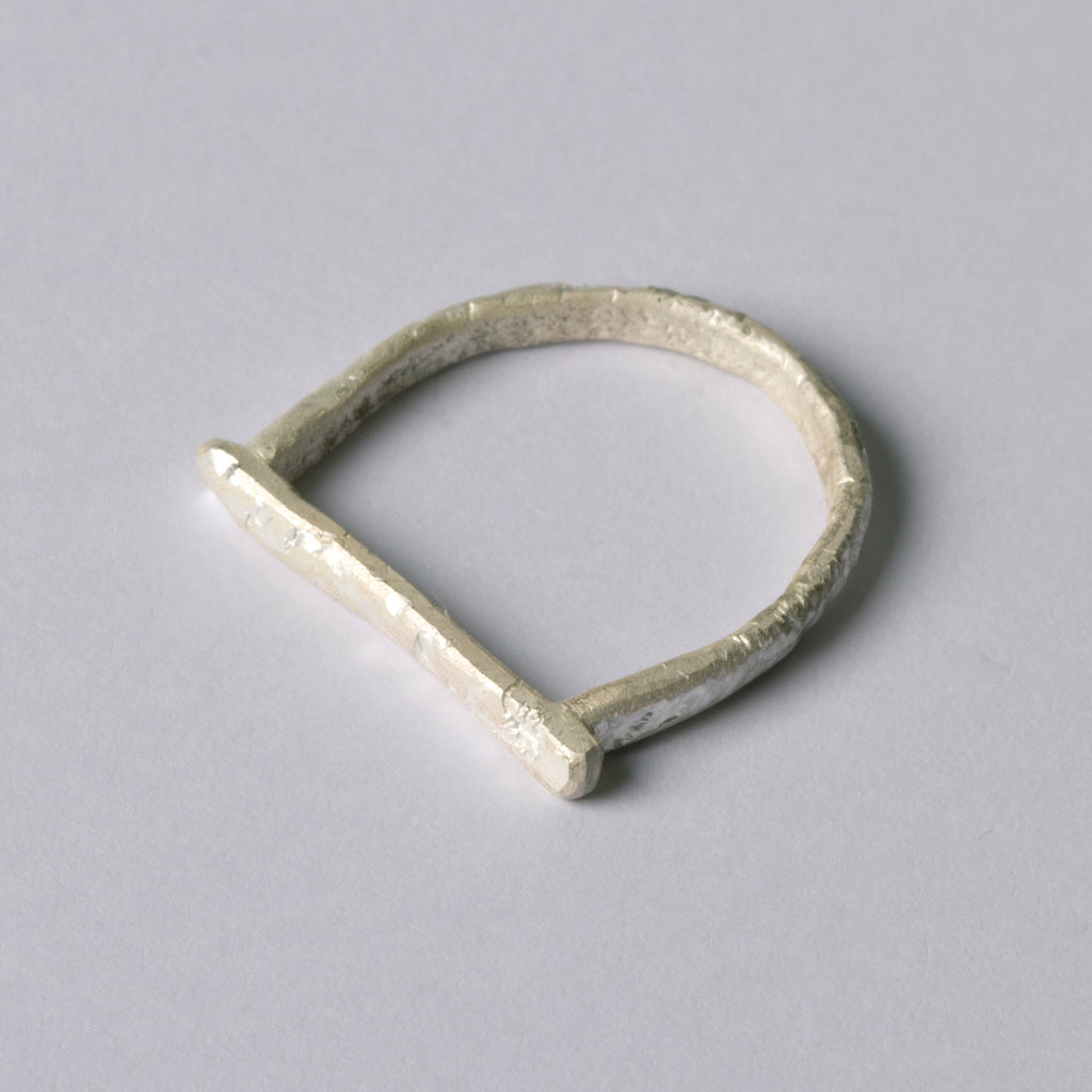Silver Horseshoe Ring by Disa Allsopp
