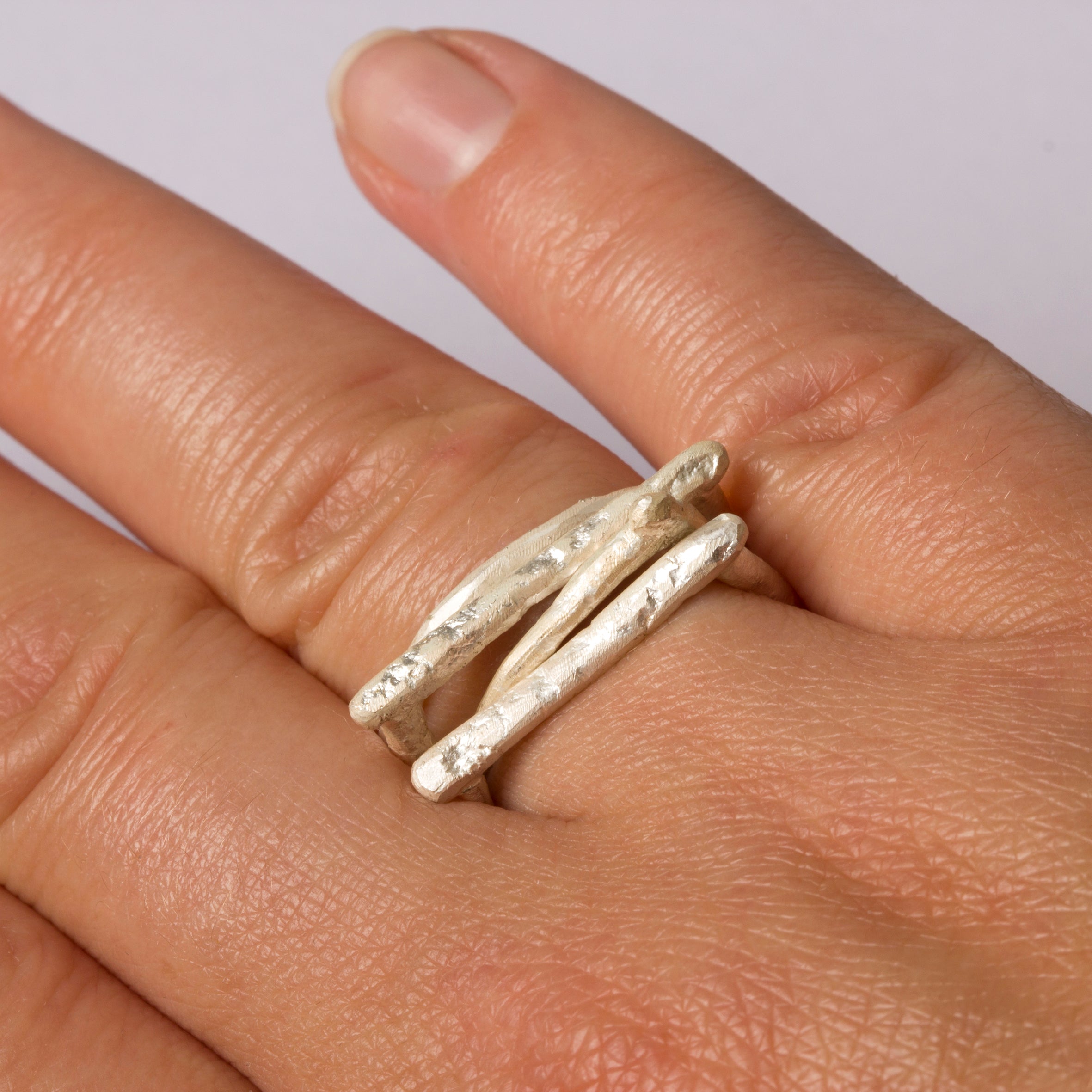 Silver Horseshoe Ring by Disa Allsopp