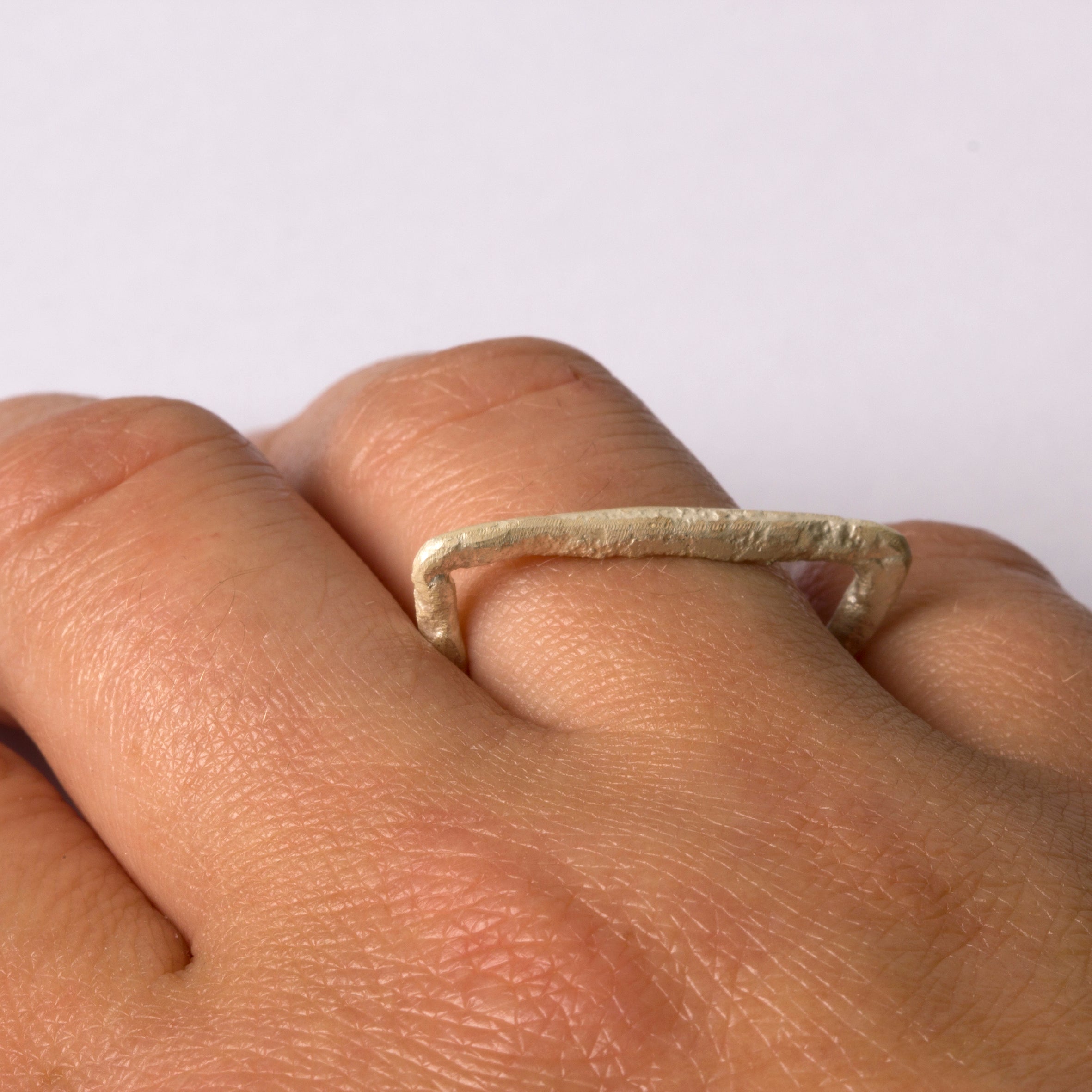 Silver Trapeze Ring by Disa Allsopp