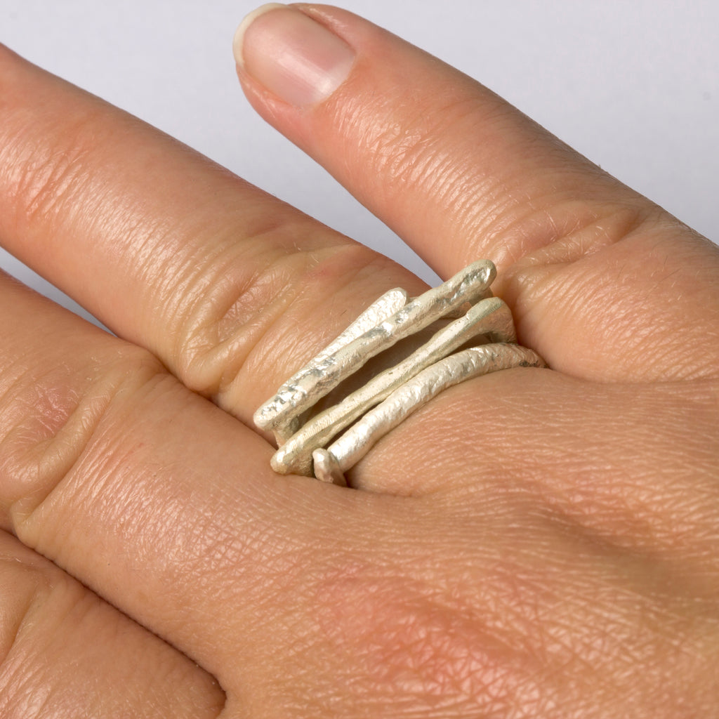 Silver Honey Pot Ring by Disa Allsopp