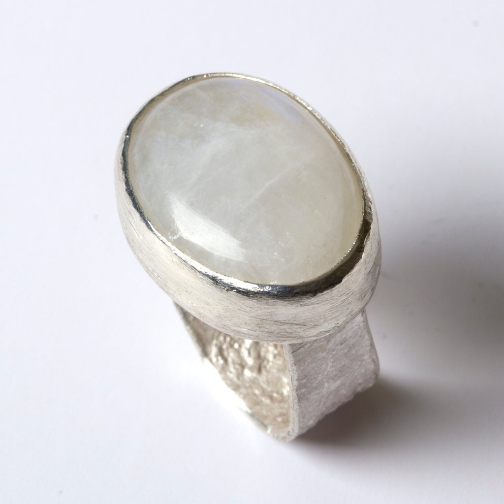 Moonstone Silver Ring by Disa Allsopp