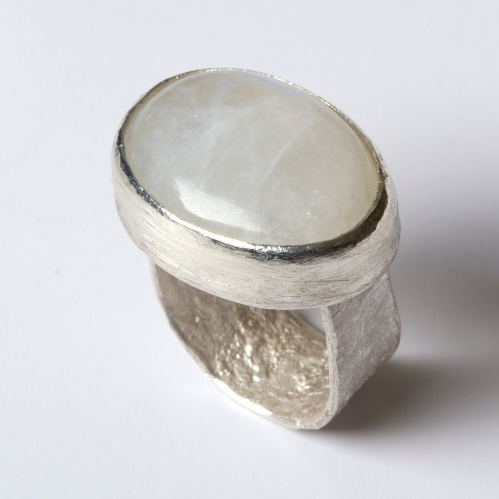 Moonstone Silver Ring by Disa Allsopp
