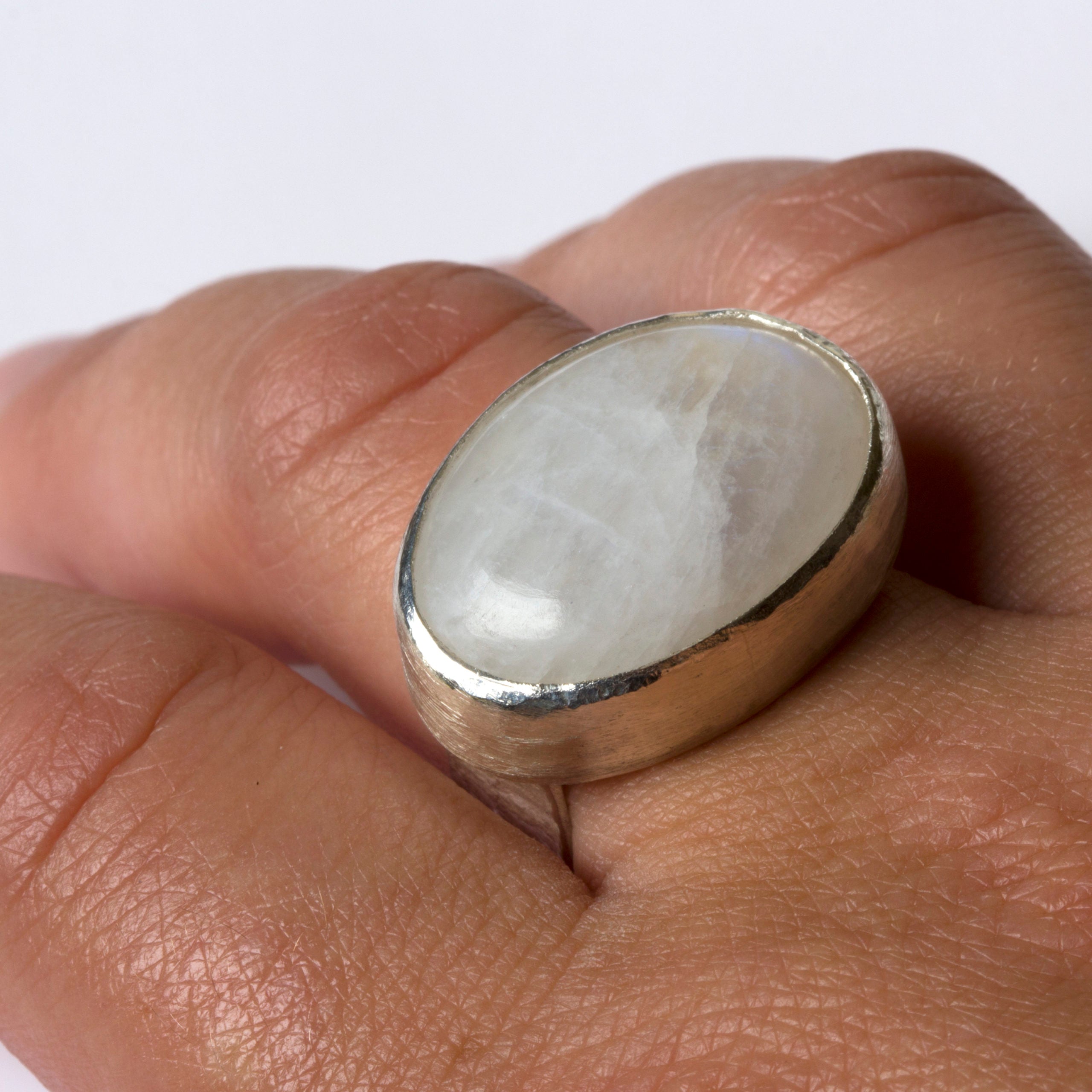 Moonstone Silver Ring by Disa Allsopp