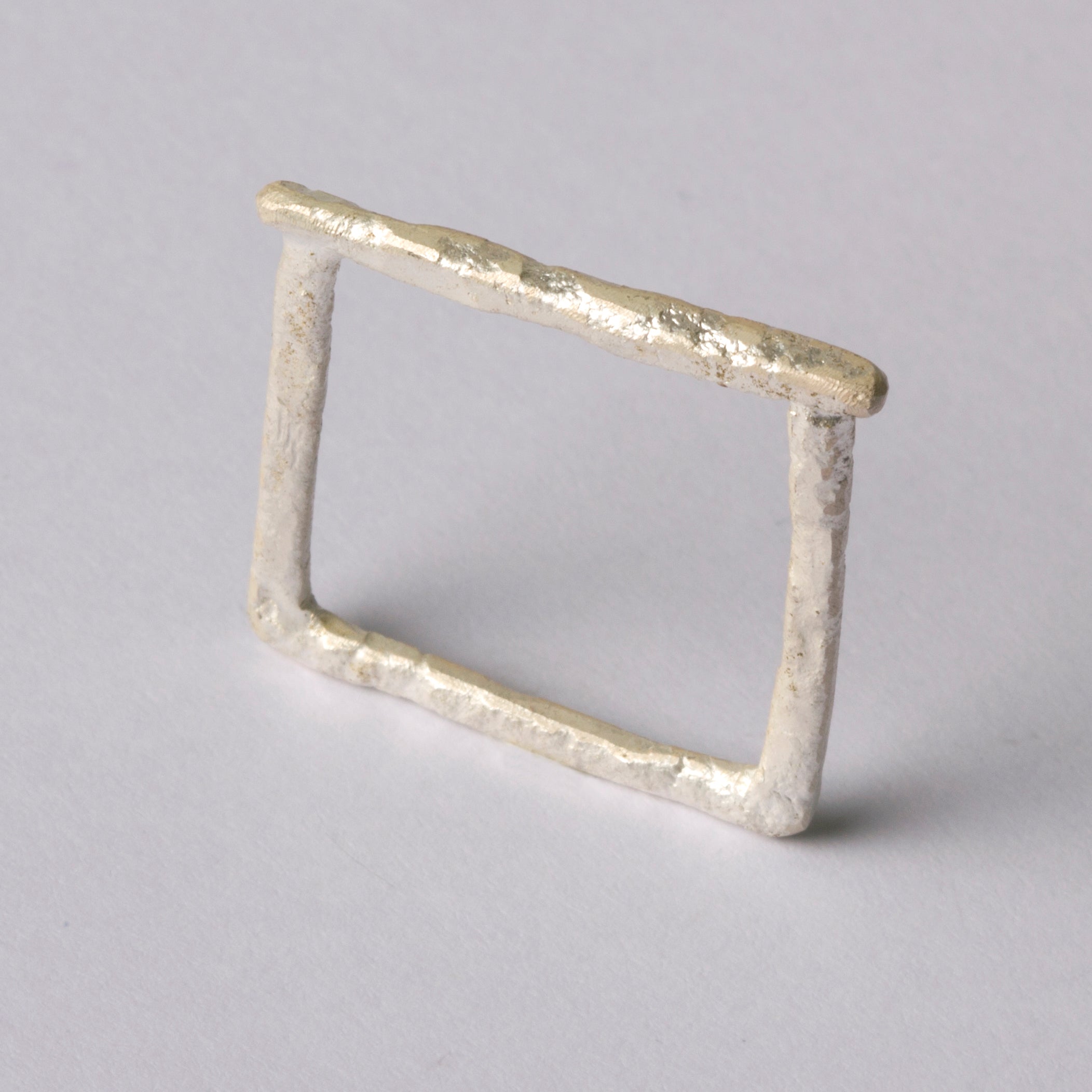 Silver Square Ring by Disa Allsopp