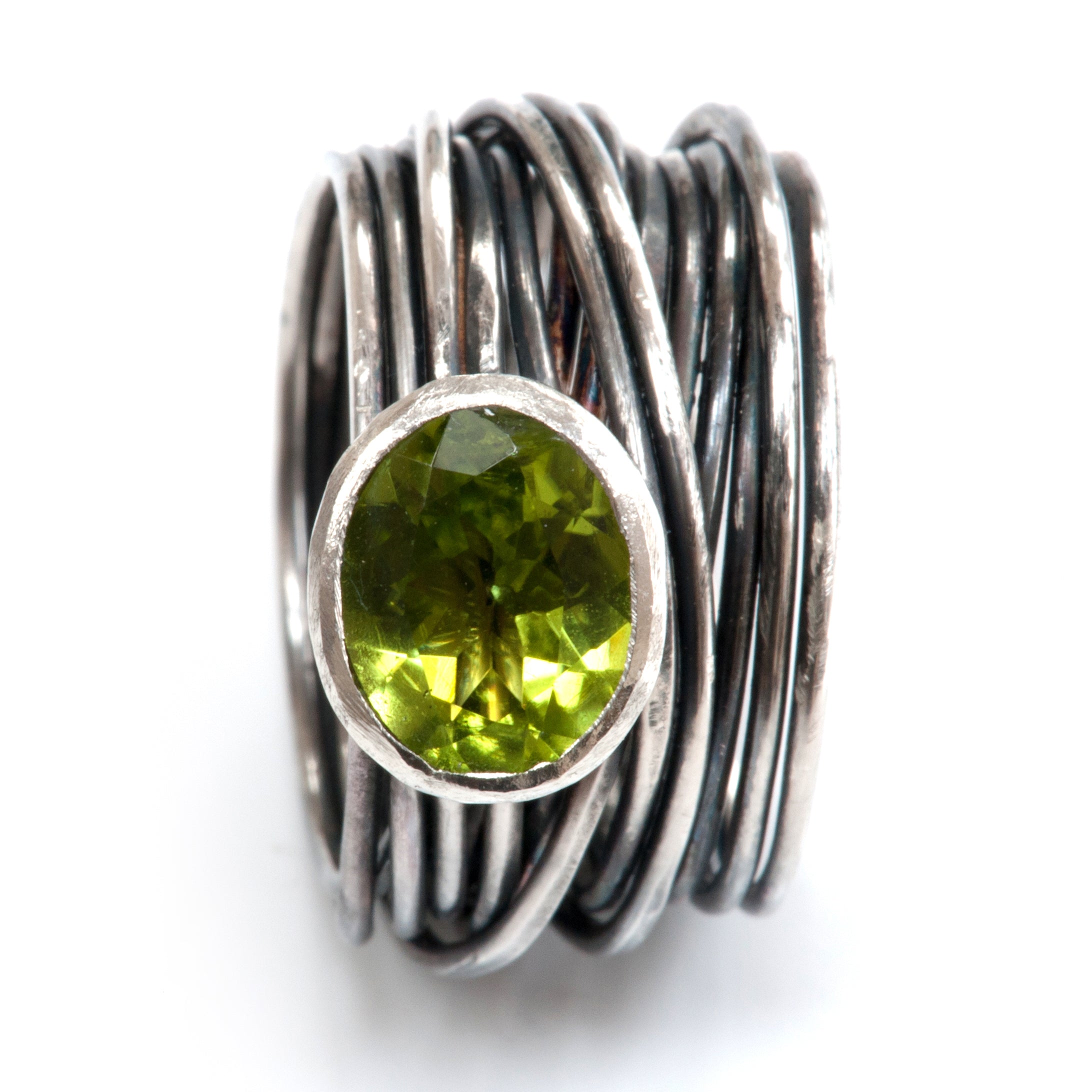 Peridot Spaghetti Ring