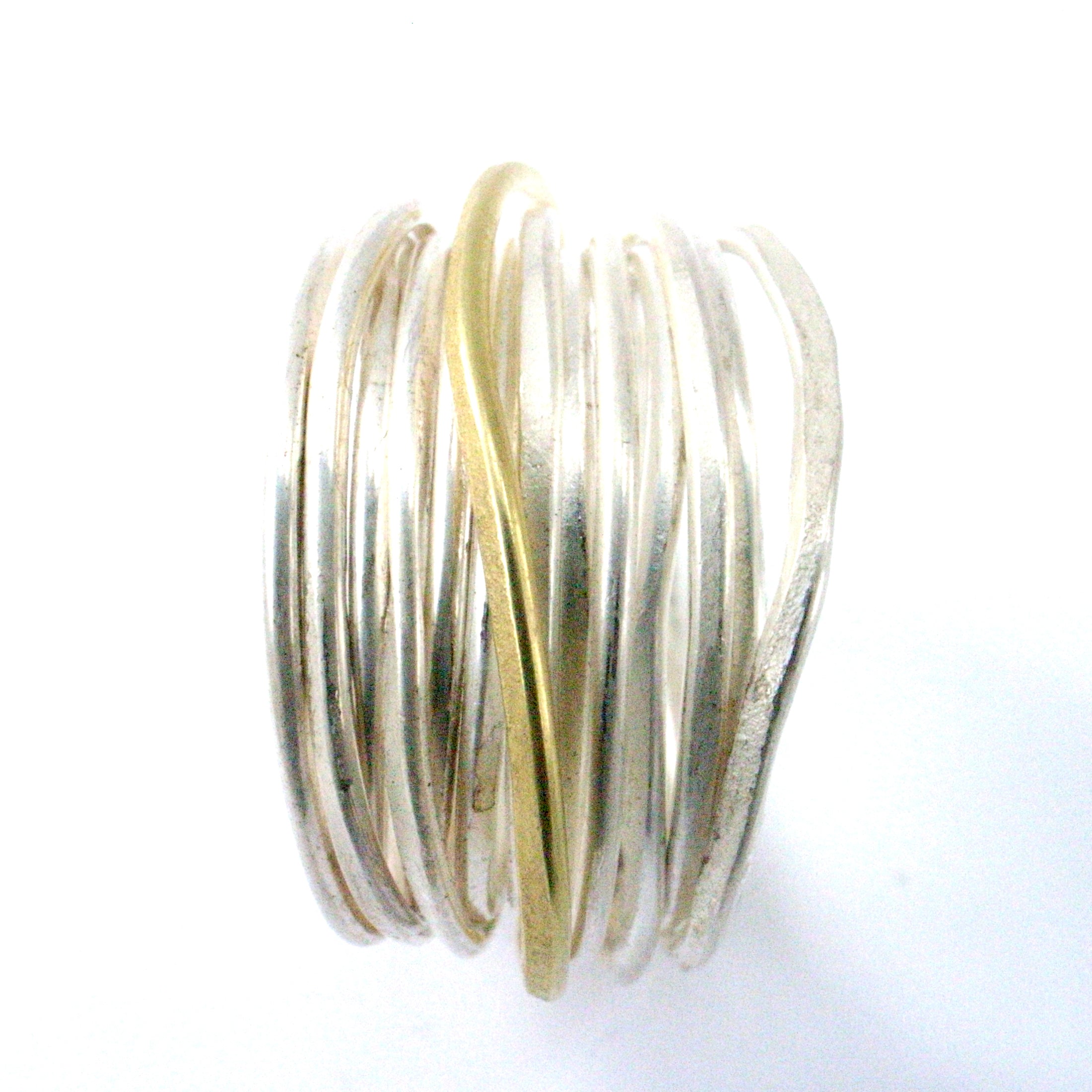 One Gold Strand Spaghetti Ring