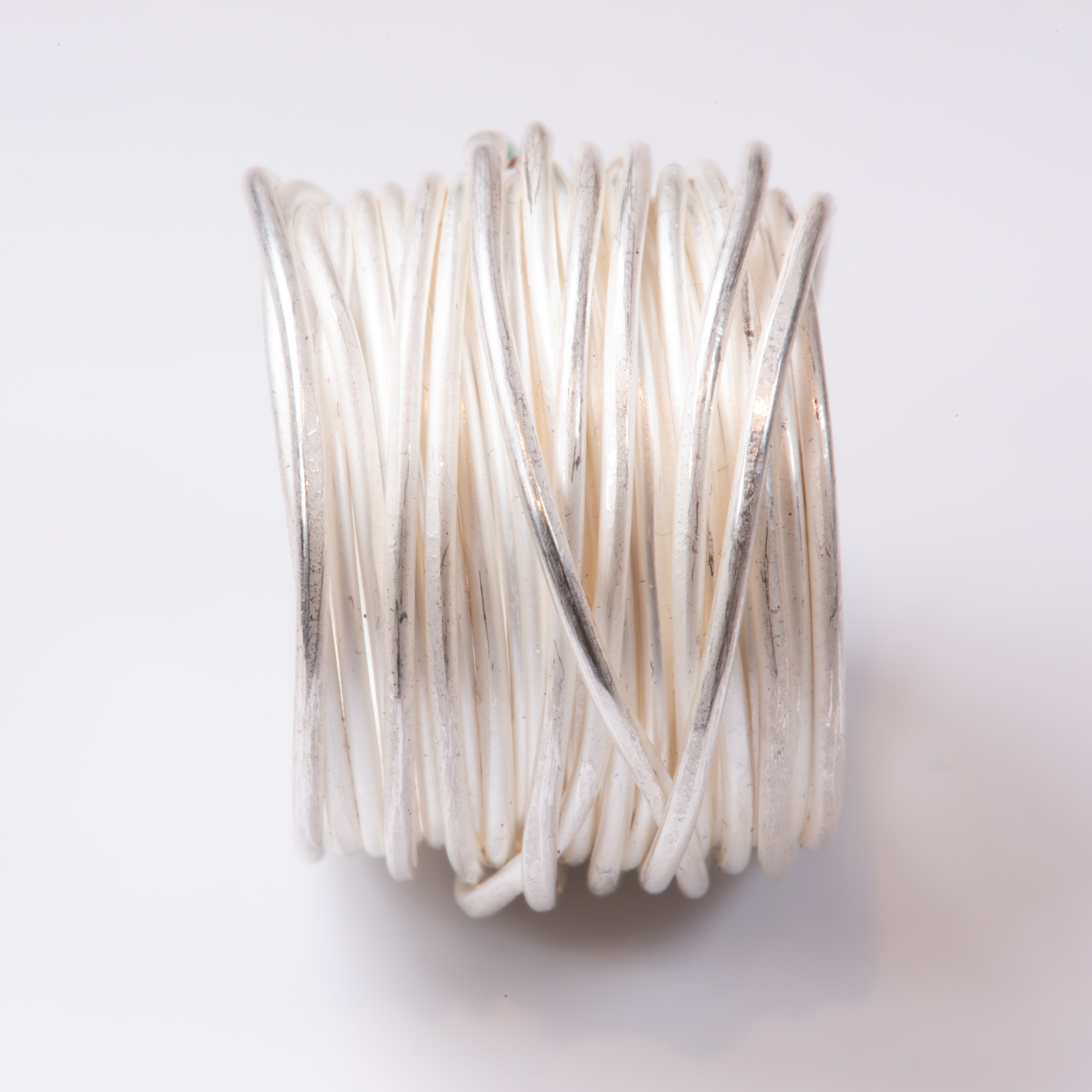 Silver Grande Spaghetti Ring by Disa Allsopp
