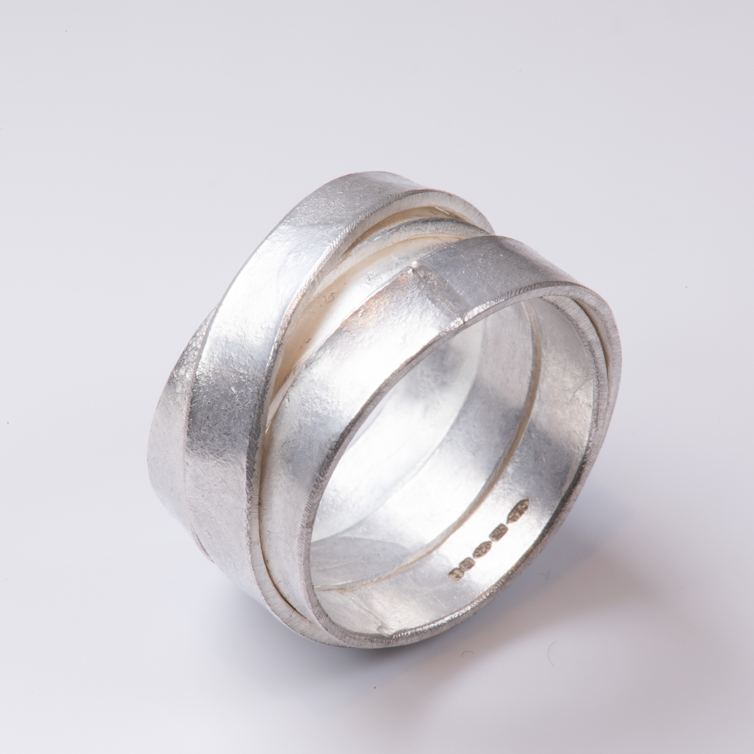 Silver Tagliatelle Ring by Disa Allsopp