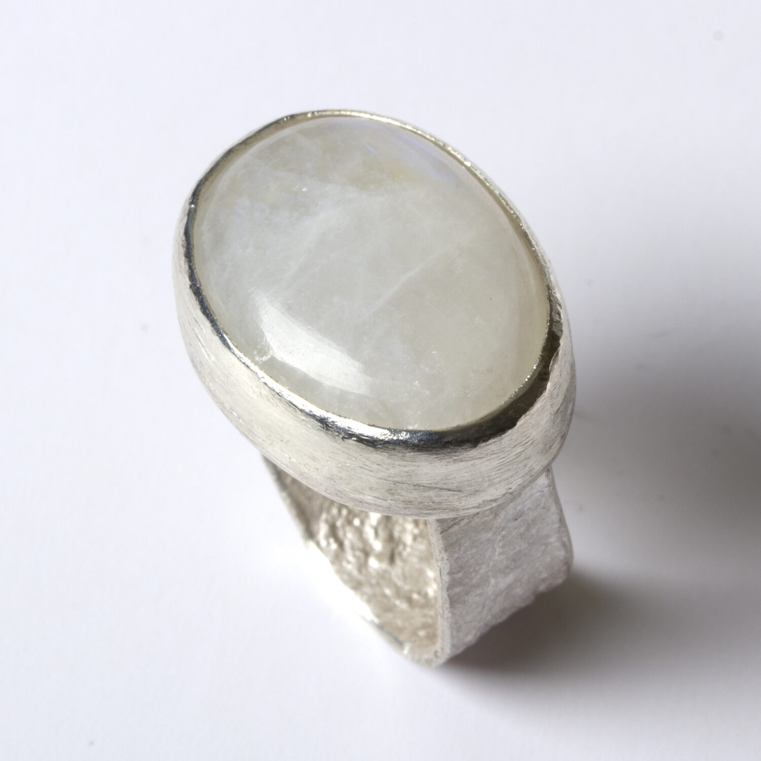 Aquamarine Silver Shoulder Ring – Disa Allsopp Ltd