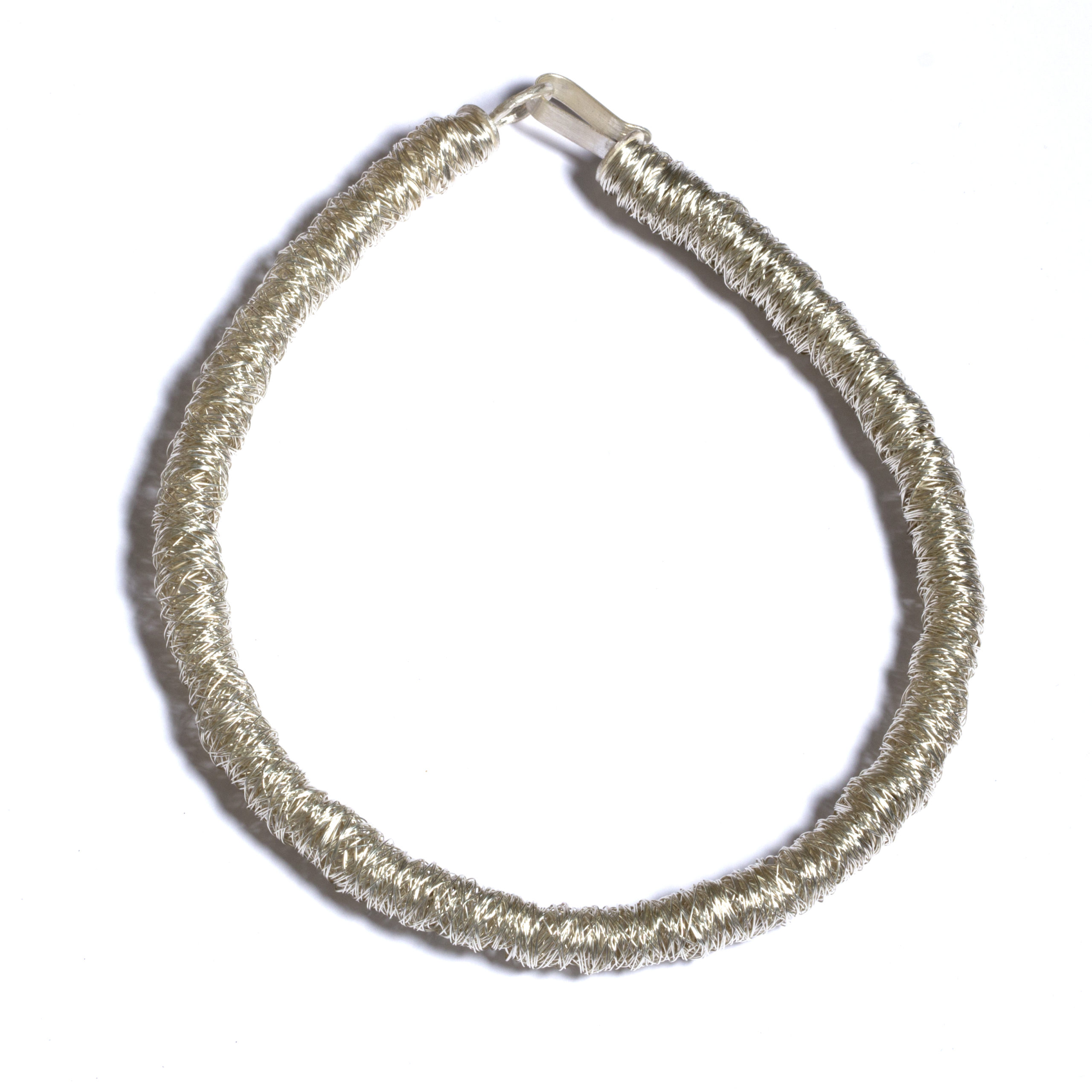 Wide Coiled Silver Necklace – Disa Allsopp Ltd